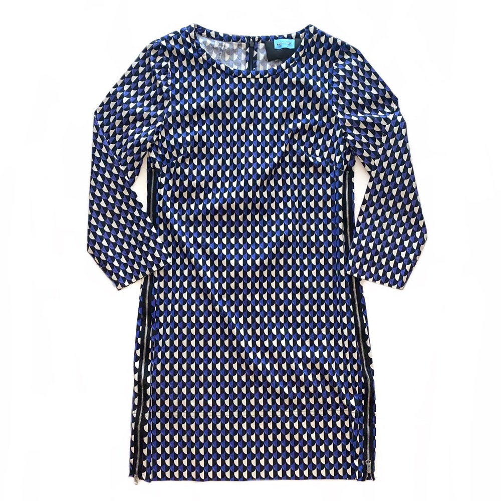 JCrew Jet Set Geometric Side Zip Shift Dress - Picture 3 of 15